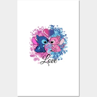 Amor stitch Posters and Art